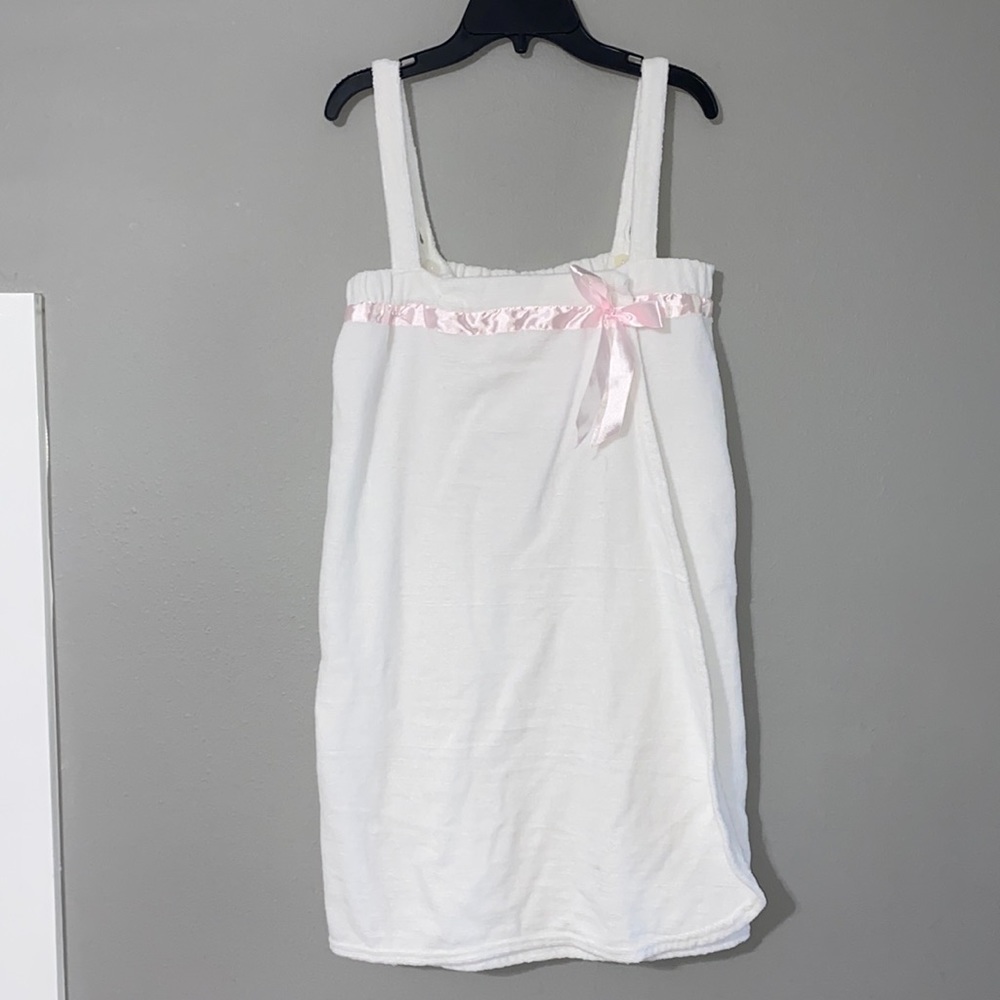 CYPRESS white towel dress wrap